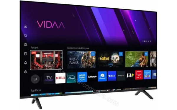 CONTINENTAL EDISON CELED55SV2UD25B6 - Vue 3/4 gauche