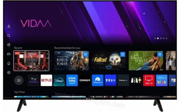 CONTINENTAL EDISON CELED55SV2UD25B6 - Vue de face