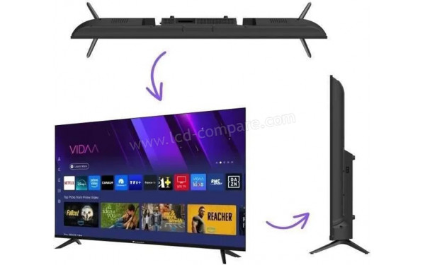 CONTINENTAL EDISON CELED55SVUHD25B6 - Multi-vues