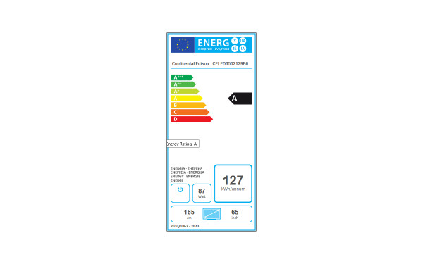 CONTINENTAL EDISON CELED6502129B6 - &Eacute;tiquette &eacute;nergie