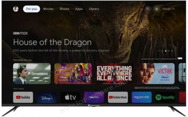 CONTINENTAL EDISON CELED65SGUHD24B6 - Vue de face