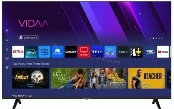 CONTINENTAL EDISON CELED65SVQLD25B6 - Vue de face