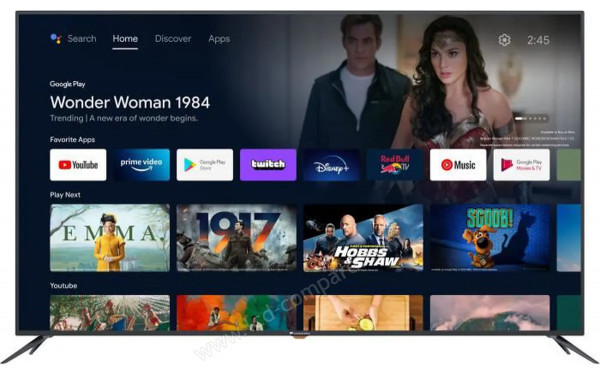 CONTINENTAL EDISON CELED65UHDSA22B6 - Vue de face