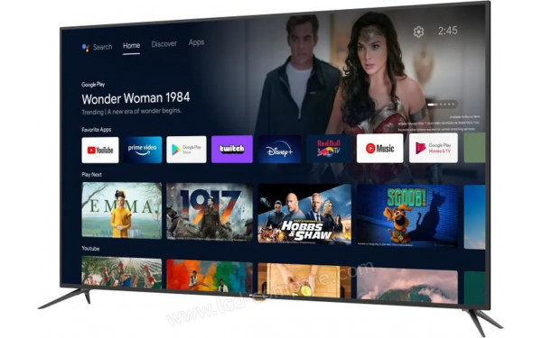 CONTINENTAL EDISON CELED65UHDSA22B6 - Vue 3/4 droite