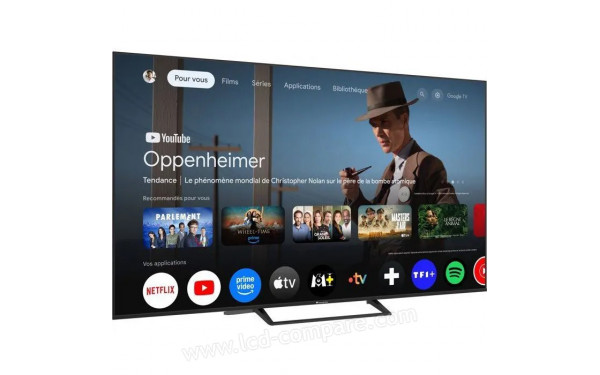 CONTINENTAL EDISON CELED75SVQLD26B6 - Vue 3/4 gauche