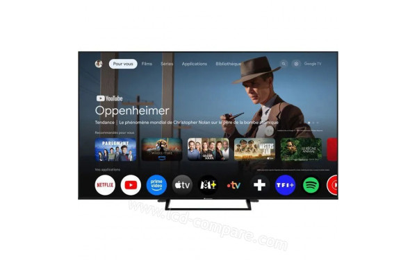 CONTINENTAL EDISON CELED75SVQLD26B6 - Vue de face