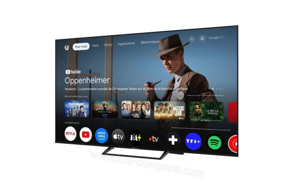 CONTINENTAL EDISON CELED75SVQLD26B6 - Vue 3/4 droite