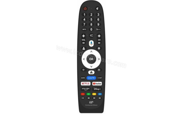 CONTINENTAL EDISON CELED75SVQLD26B6 - T&eacute;l&eacute;commande