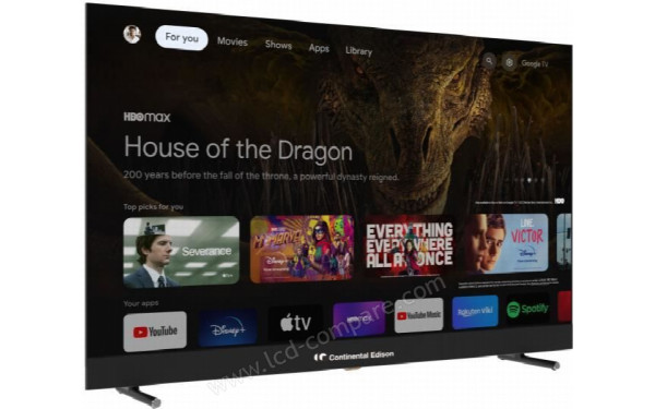 CONTINENTAL EDISON CELEDGAM43QL24B6 - Vue 3/4 gauche