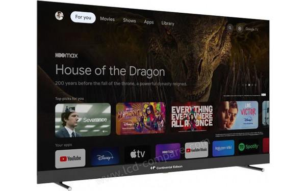 CONTINENTAL EDISON CELEDGAM65QV24B6 - Vue 3/4 gauche