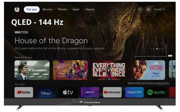 CONTINENTAL EDISON CELEDGAM65QV24B6 - Vue de face