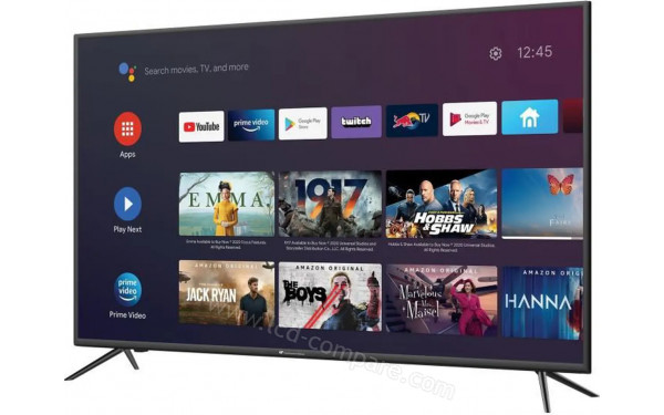 CONTINENTAL EDISON CEQLED43SA21V2B7 - Vue 3/4 droite