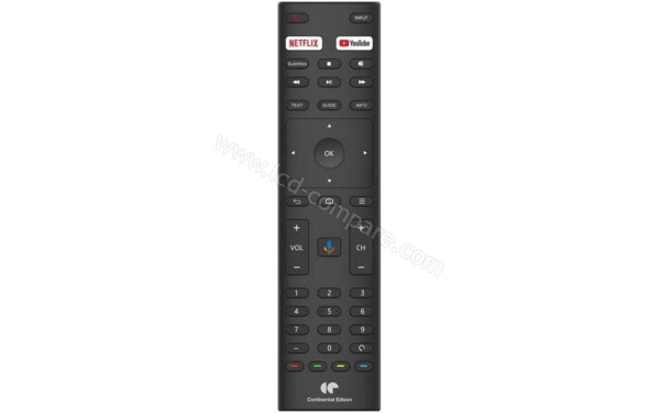 CONTINENTAL EDISON CEQLED50SA21B7 - T&eacute;l&eacute;commande