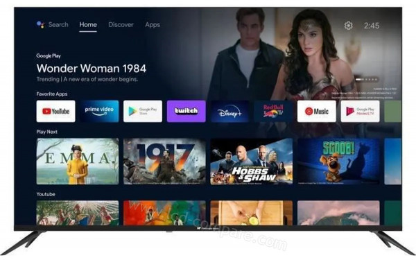 CONTINENTAL EDISON CEQLED50SA22B6 - Vue de face