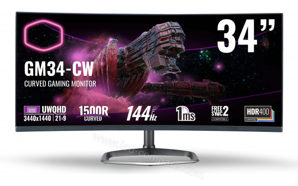 COOLER MASTER GM34-CW - Vue de face