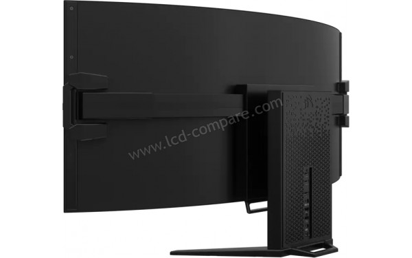 CORSAIR Xeneon Flex 45WQHD240 - Vue 3/4 arri&egrave;re incurv&eacute;
