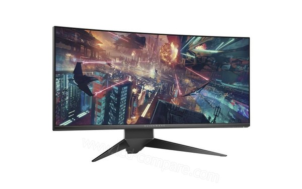 ALIENWARE AW3418HW - Vue 3/4 gauche