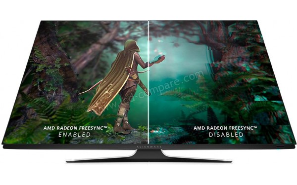 ALIENWARE AW5520QF - Mise en situation avec FreeSync (simul&eacute;)
