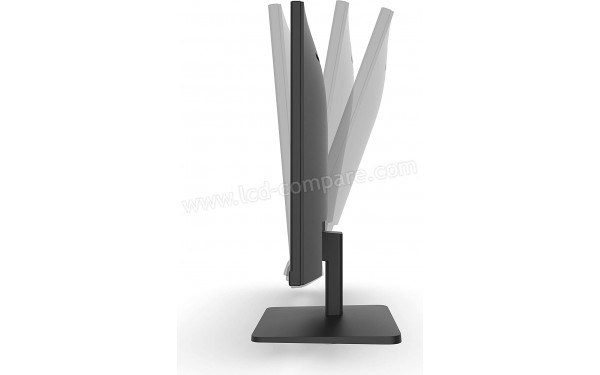 DELL D2721H - Vue de profil droit avec ajustement de l'inclinaison