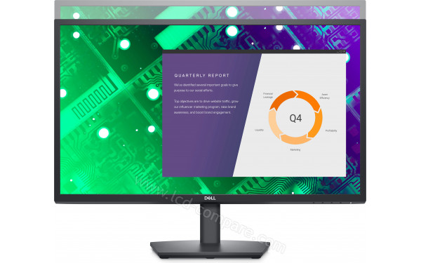 DELL E2722HS - Vue de face r&eacute;glage hauteur