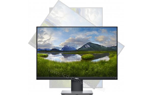 DELL P2421 - Vue de face avec possibilit&eacute; de mode portrait