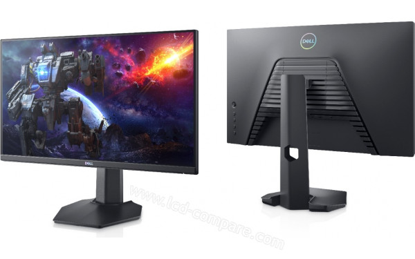 DELL S2421HGF - Vue 3/4 droite et vue 3/4 arri&egrave;re