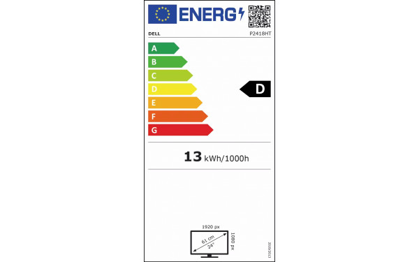 DELL P2418HT - &Eacute;tiquette &eacute;nergie v2