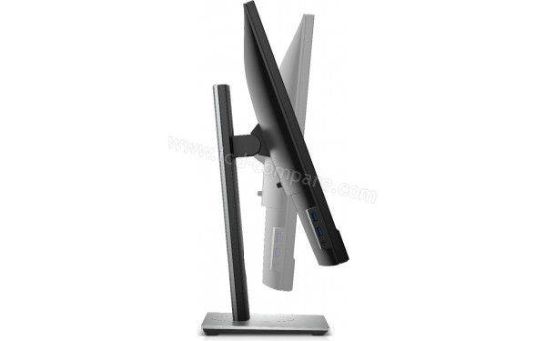 DELL P2418HZ - Vue de profil avec ajustement de l'inclinaison