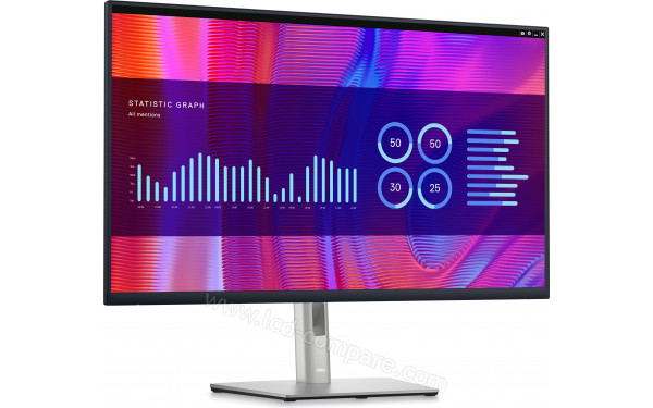 DELL P3223DE - Vue 3/4 gauche