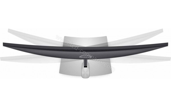 DELL P3421W - Vue du dessus avec ajustement de la rotation