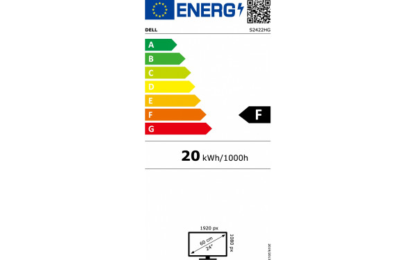 DELL S2422HG - &Eacute;tiquette &eacute;nergie v2