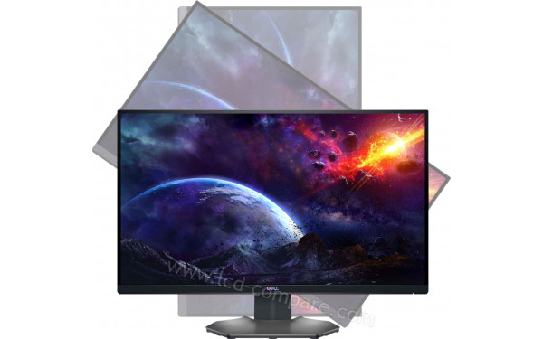 DELL S2721DGFA - Vue de face avec mise en sc&egrave;ne du mode portrait