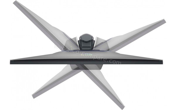 DELL S2721DGF - Vue du dessus avec mise en sc&egrave;ne de la rotation