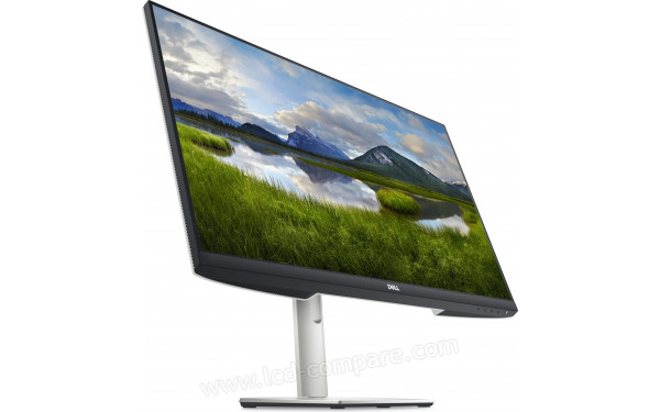 DELL S2721DS - Vue 3/4 gauche en contre-plong&eacute;e