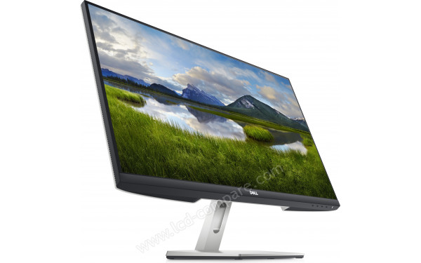 DELL S2721D - Vue 3/4 gauche en contre-plong&eacute;e