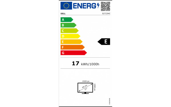DELL S2723HC - &Eacute;tiquette &eacute;nergie v2