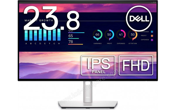 DELL U2422H - Vue de face