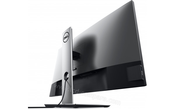 DELL U2720Q - Vue contre-plong&eacute;e 3/4 arri&egrave;re