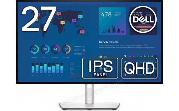 DELL U2722D - Vue de face