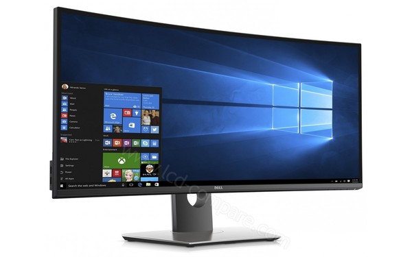 DELL UltraSharp U3417W - Vue 3/4 gauche