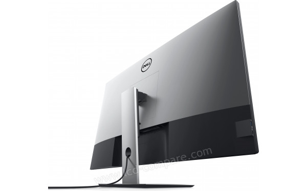 DELL U4320Q - Vue contre-plong&eacute;e 3/4 arri&egrave;re