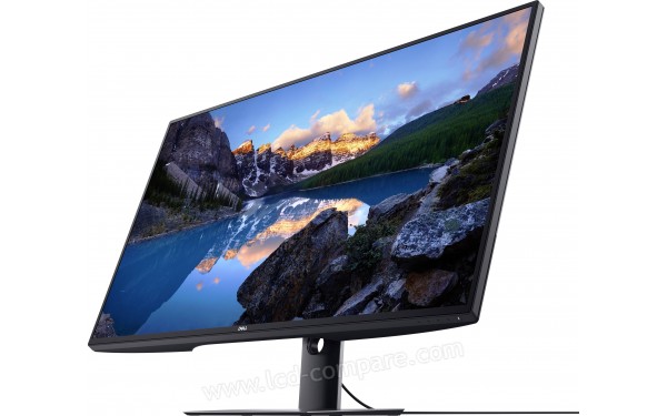 DELL U4320Q - Vue contre-plong&eacute;e 3/4 droite