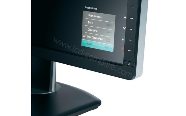 DELL UltraSharp U2713H - Zoom sur le coin inf&eacute;rieur droit