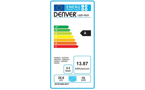 DENVER LED-1031 - &Eacute;tiquette &eacute;nergie
