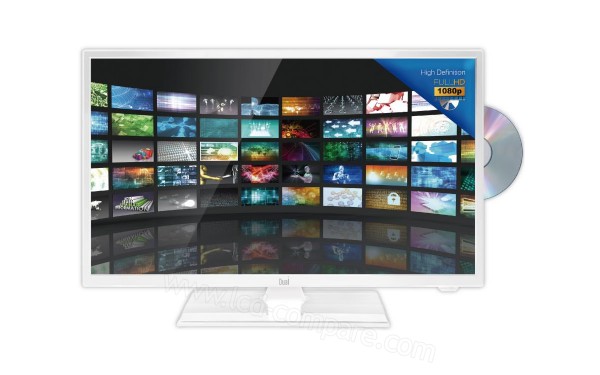 DUAL DL-24FHD12VC-001 Blanc - Vue de face