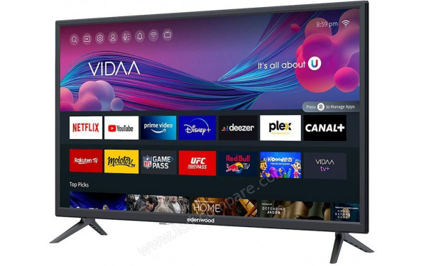 EDENWOOD ED32A04HD-EL - Vue 3/4 droite