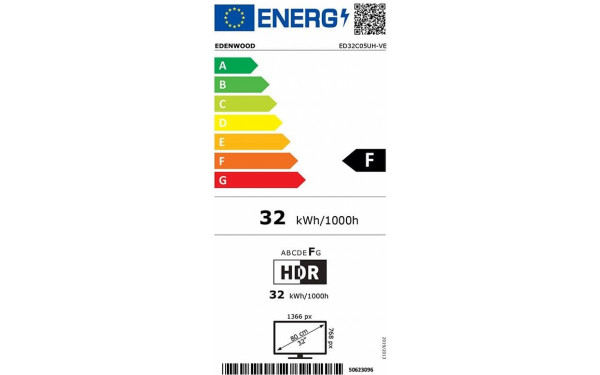 EDENWOOD ED32C05UH-VE - &Eacute;tiquette &eacute;nergie v2