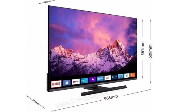 EDENWOOD ED43E05UHD-VE - Vue 3/4 gauche