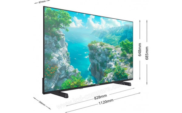 EDENWOOD ED50A06UHD-VE - Vue 3/4 gauche