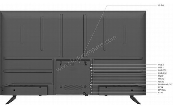 EDENWOOD ED55A09UHD-EL - Vue de l'arri&egrave;re